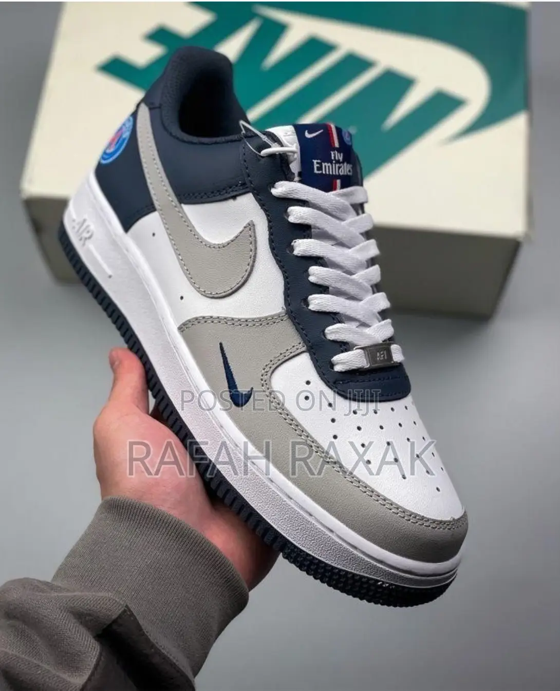 Original Nike Air Force 1 Low X “PSG” White Grey Navy