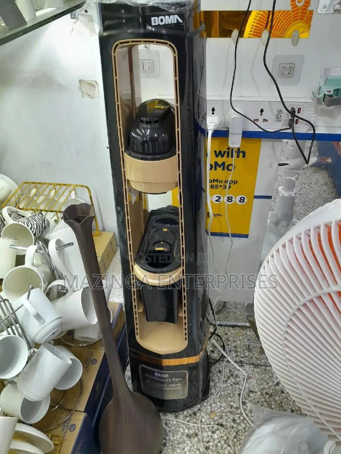 BOMA 5n1 Bladeless Water Drop Humidifier Tower Fan