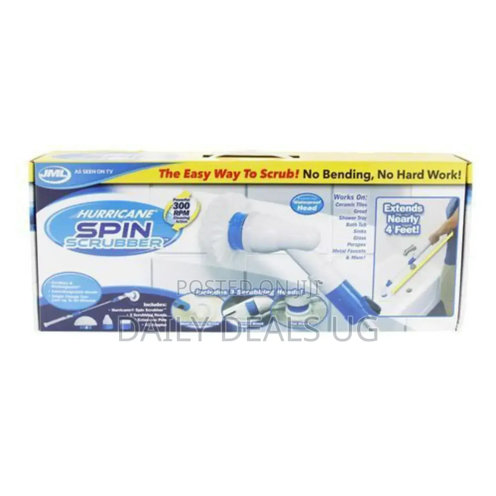 Hurricane Spray Spin Tile Scrubber Floor Mop Cleaner Brush.