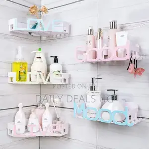 2 Piece Wall Mounted Bathroom Shelf Rack Holder
