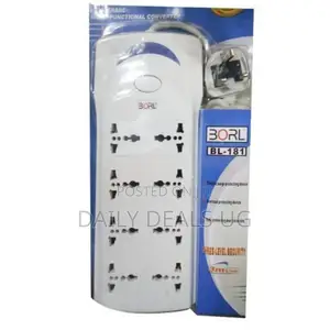 Borl 8 Ac Outlets Electric Extension Cable With UK Plug