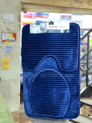 Toilet Mat Set Blue