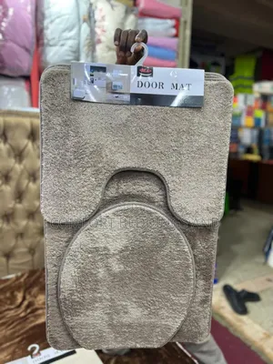Toilet Mat Set Gray