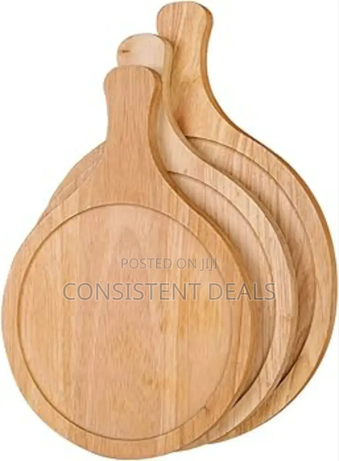 3pcs Wooden Pizza Plates