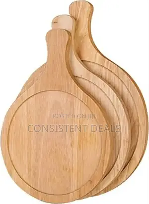 3pcs Wooden Pizza Plates