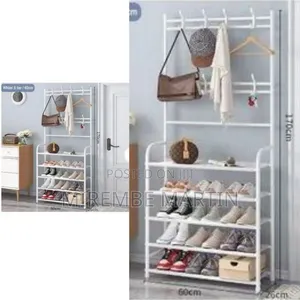 Metallic Hat Shoes Rack