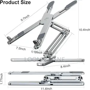 Metallic Adjustable Laptop Holder