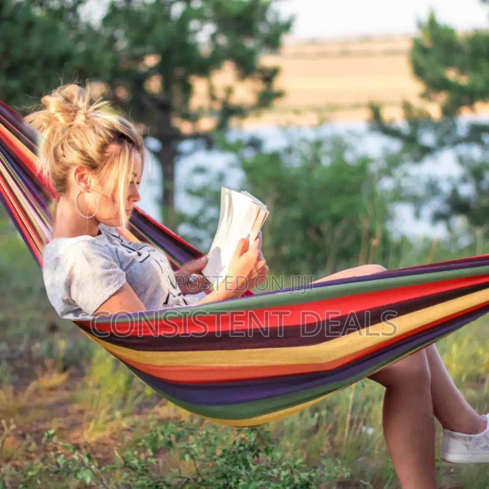 Camping Hammock Thickened Canvas Single Hammock