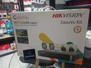 4 Cameras System Full Kit 2mp Colorvu Hikvision
