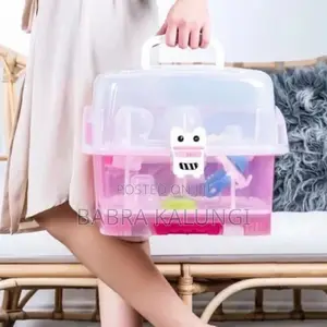 Portable Baby Bottle Drying Rack Storage Box