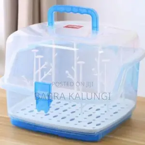 Baby Bottle Drying Rack Storage Box Anti-Dust Cover