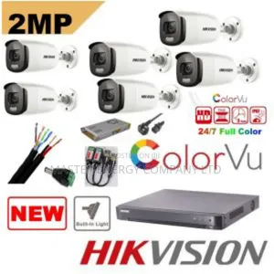 8 Cameras System 2mp Full Kit Colorvu Nuhu