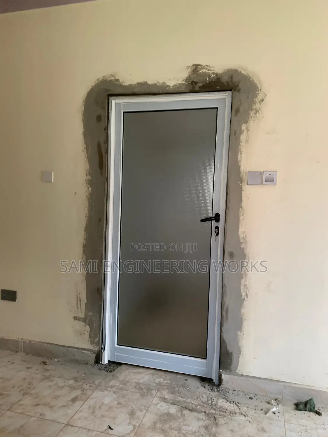 Full Glass Aluminum Bathroom Door