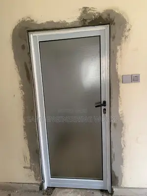Full Glass Aluminum Bathroom Door