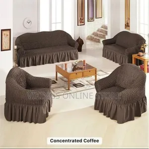 Coffee Brown 7 Seater Sofa Cover Set