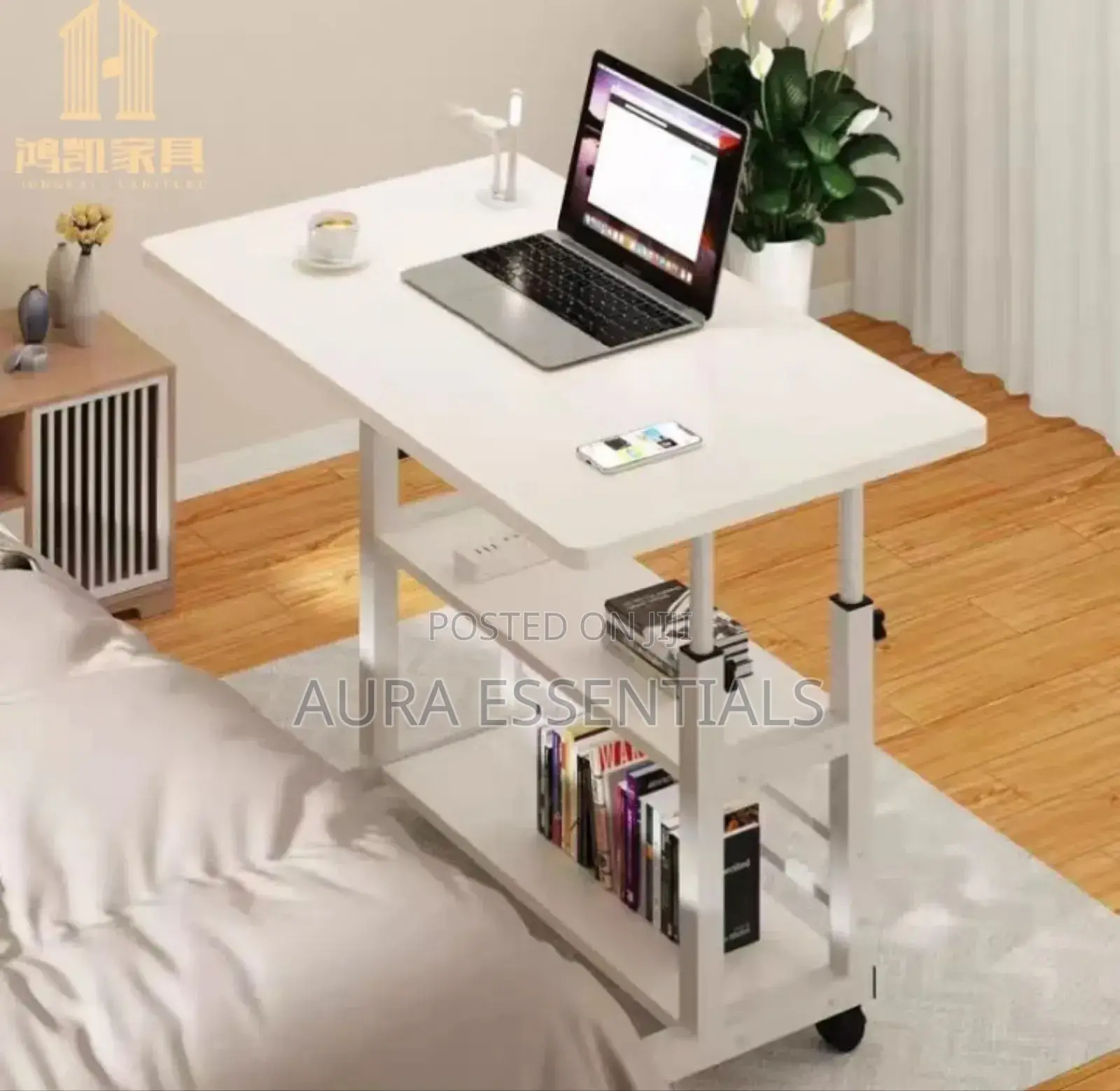 Computer Desk With Charge Station