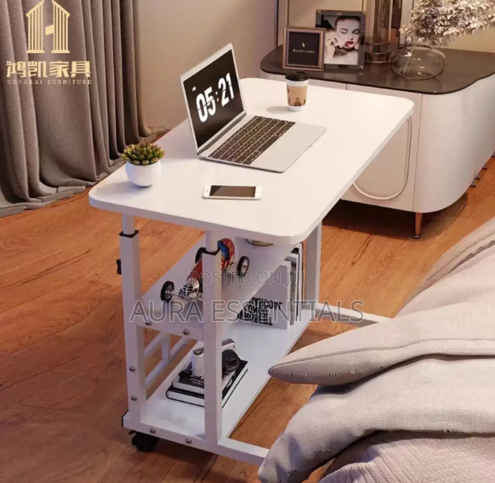 Computer Desk With Charge Station