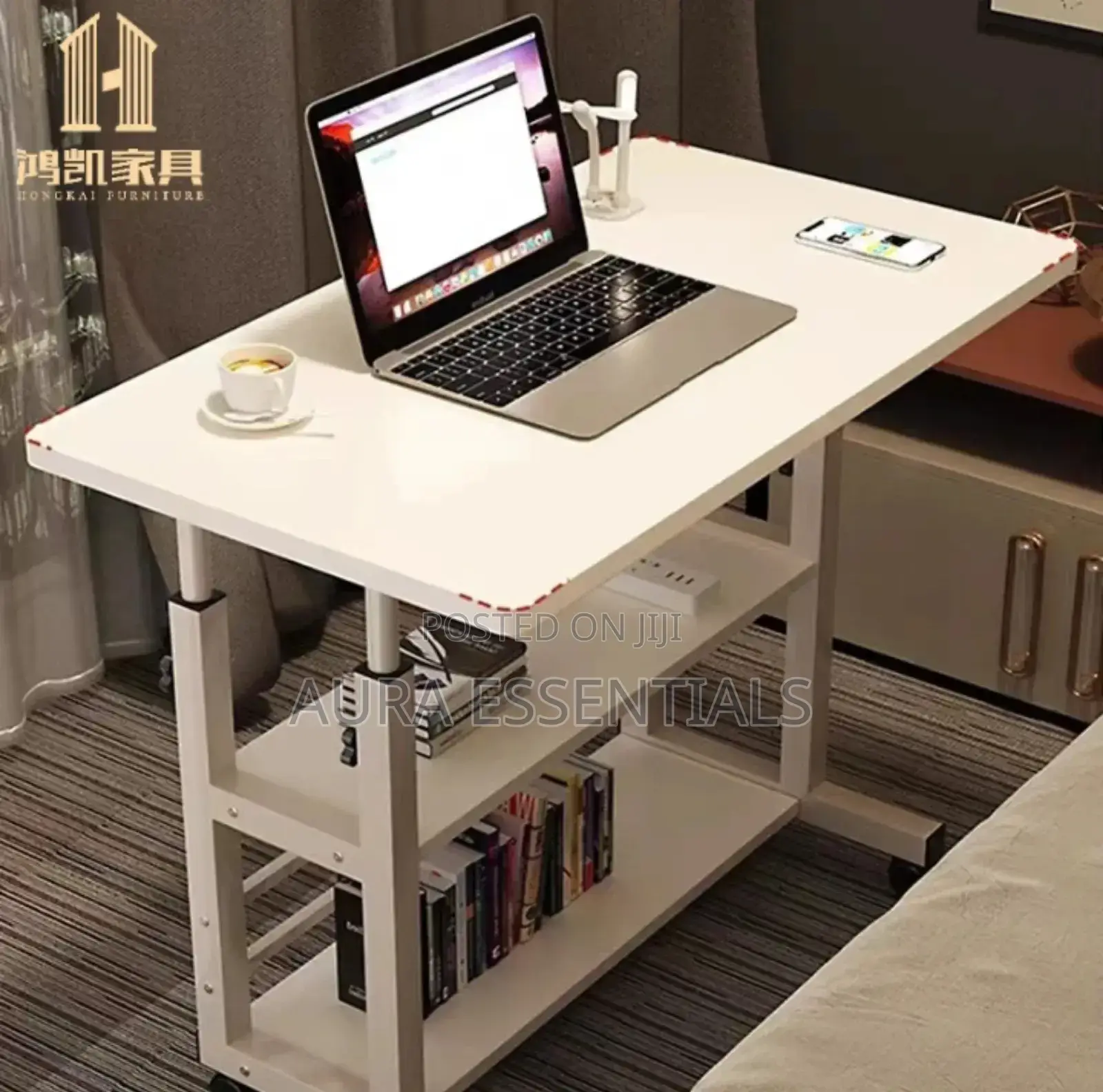 Computer Desk With Charge Station