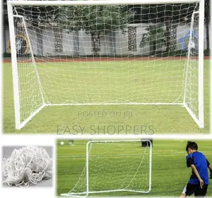 Steel Frame Football Goal With Net 182cmx122cmx61cm