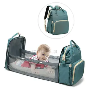 2in1 Baby Diaper Bag and Bed Cot