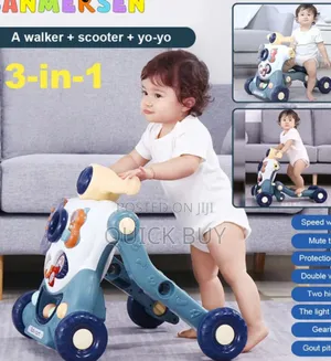 Premium 3 in 1 Interactive Baby Walker