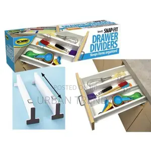 SNAP Drawer Divider Kitchen Organizer Cutlery Tray-White