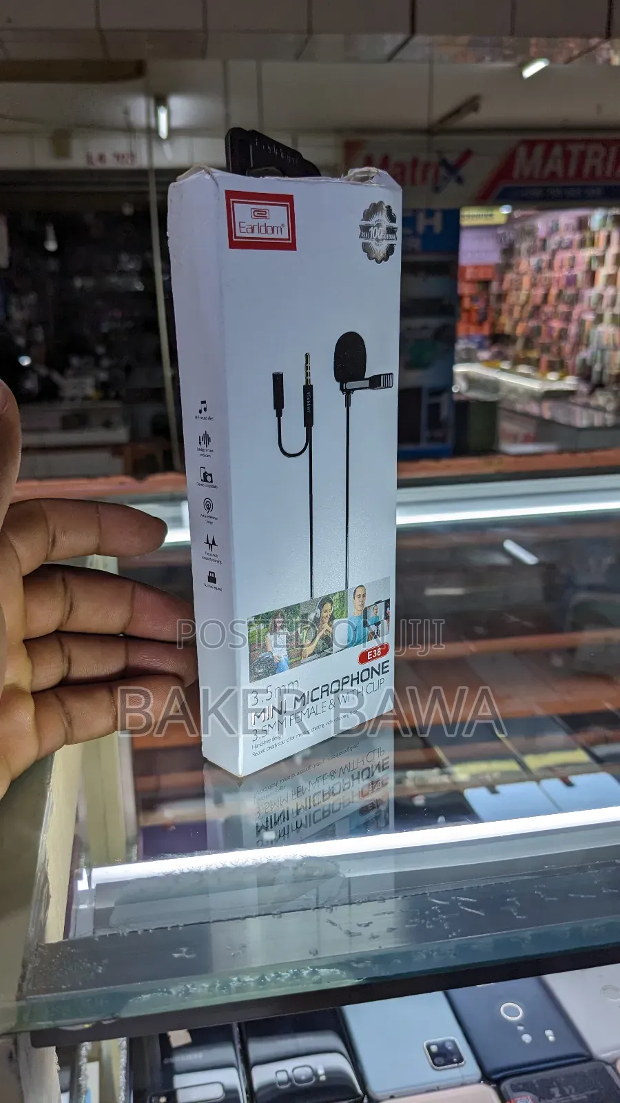 Mini Microphone 3.5mm Female and Clip