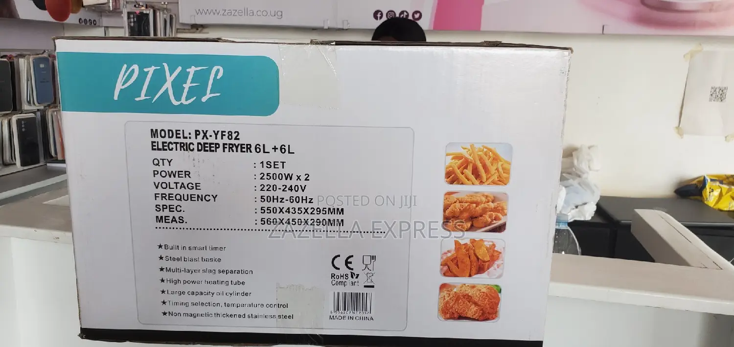Pixel Double Deep Fryer 12l – Stainless