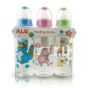 Set of 3 Milk Baby Feeding Bottle 240 Ml-Multi-Colours