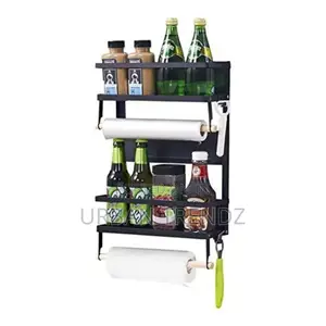 Magnetic Fridge Side Shelf Storage Spice Rack Hanger