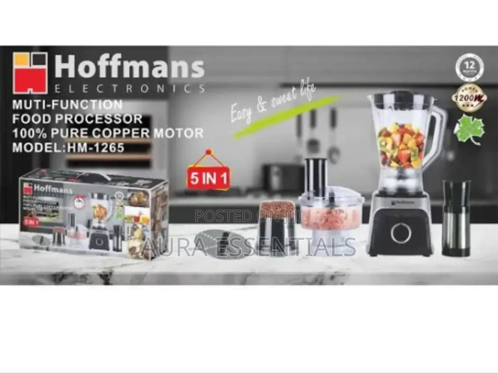 5 in 1 Multifunctional 100% Pure Copper Motor Blender