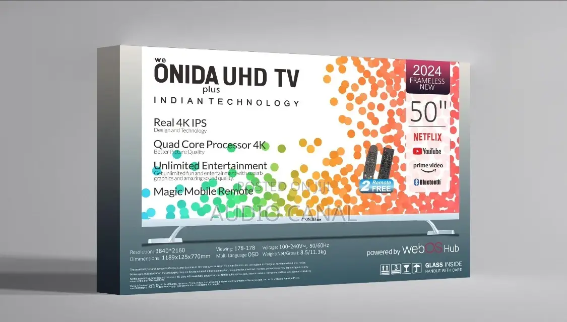 WEBOS 50” Onida Smart TV