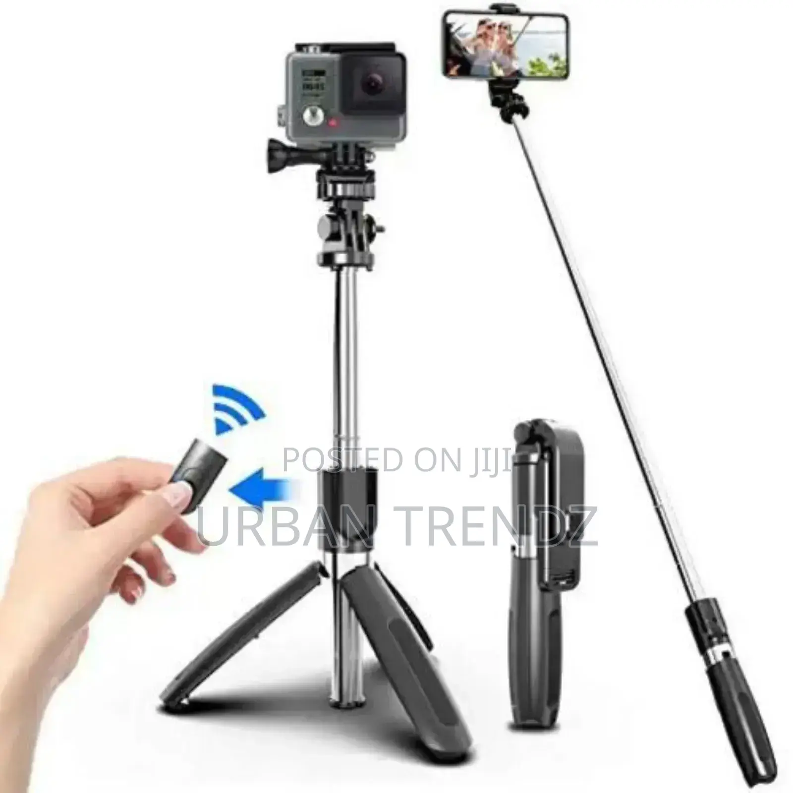 4 In1 Wireless Selfie Stick With Bluetooth and Mobile Tripod