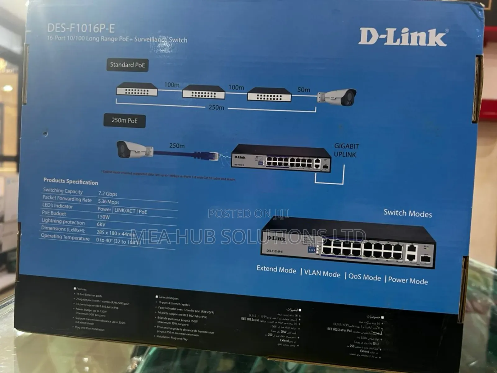 Dlink 16 Port Long Range Poe Switch
