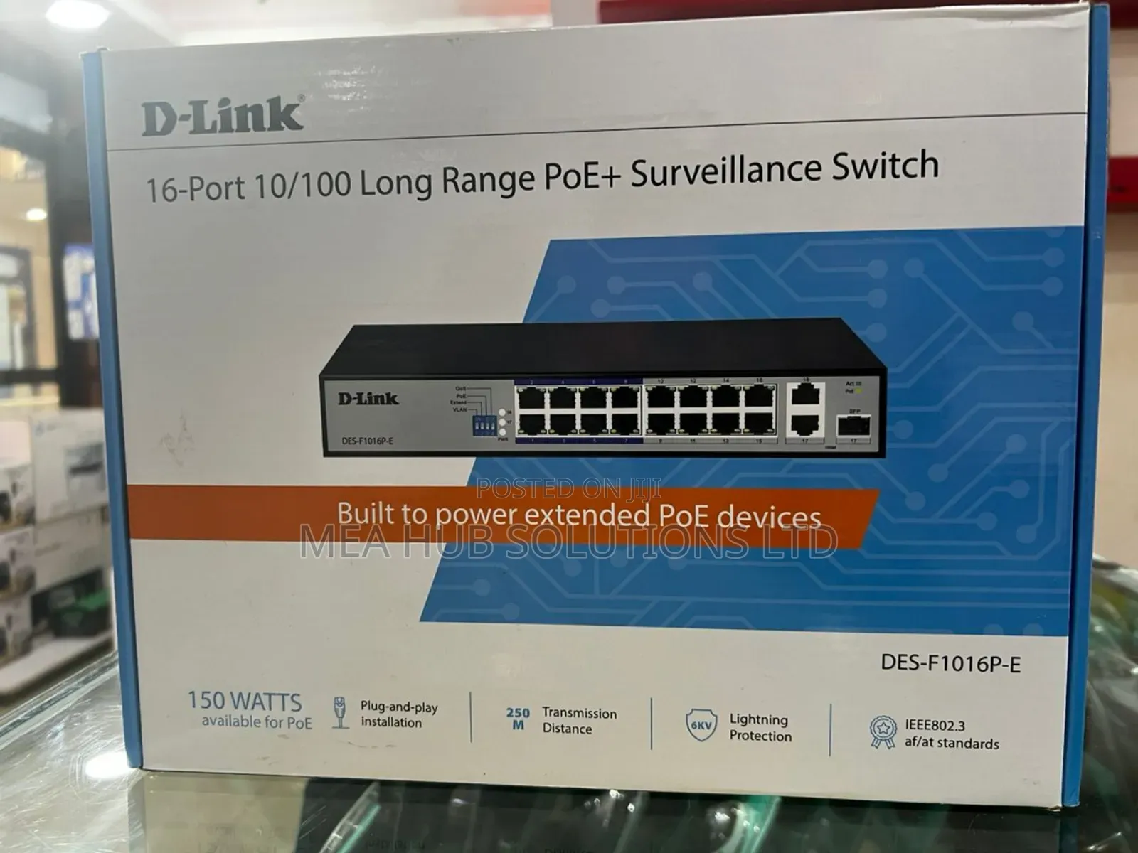 Dlink 16 Port Long Range Poe Switch