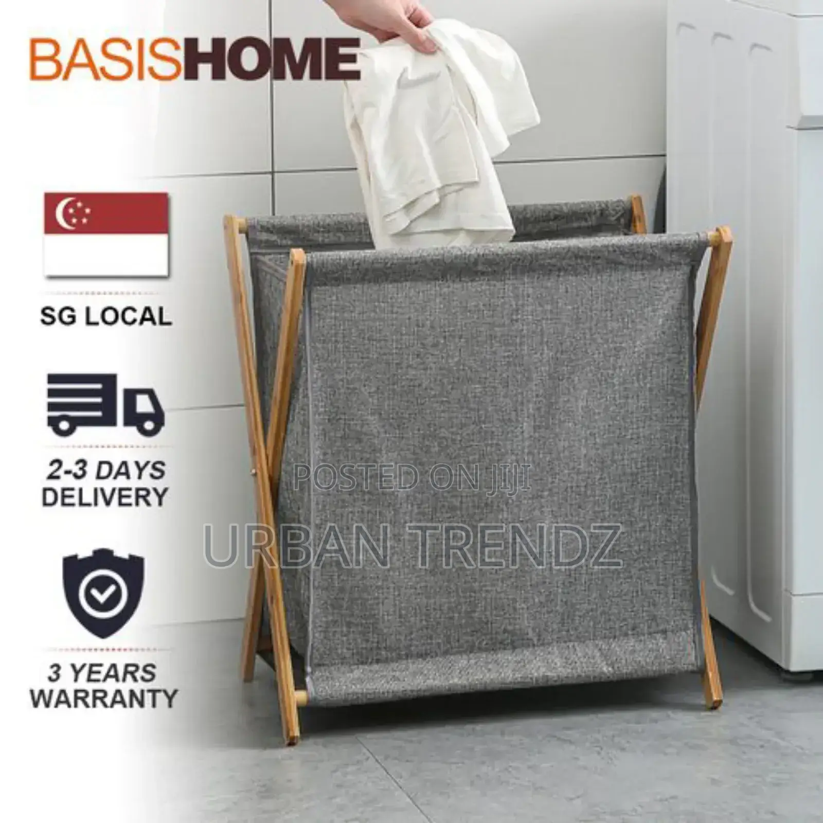 Foldable Clothes Laundry Basket Bag Storage Bin