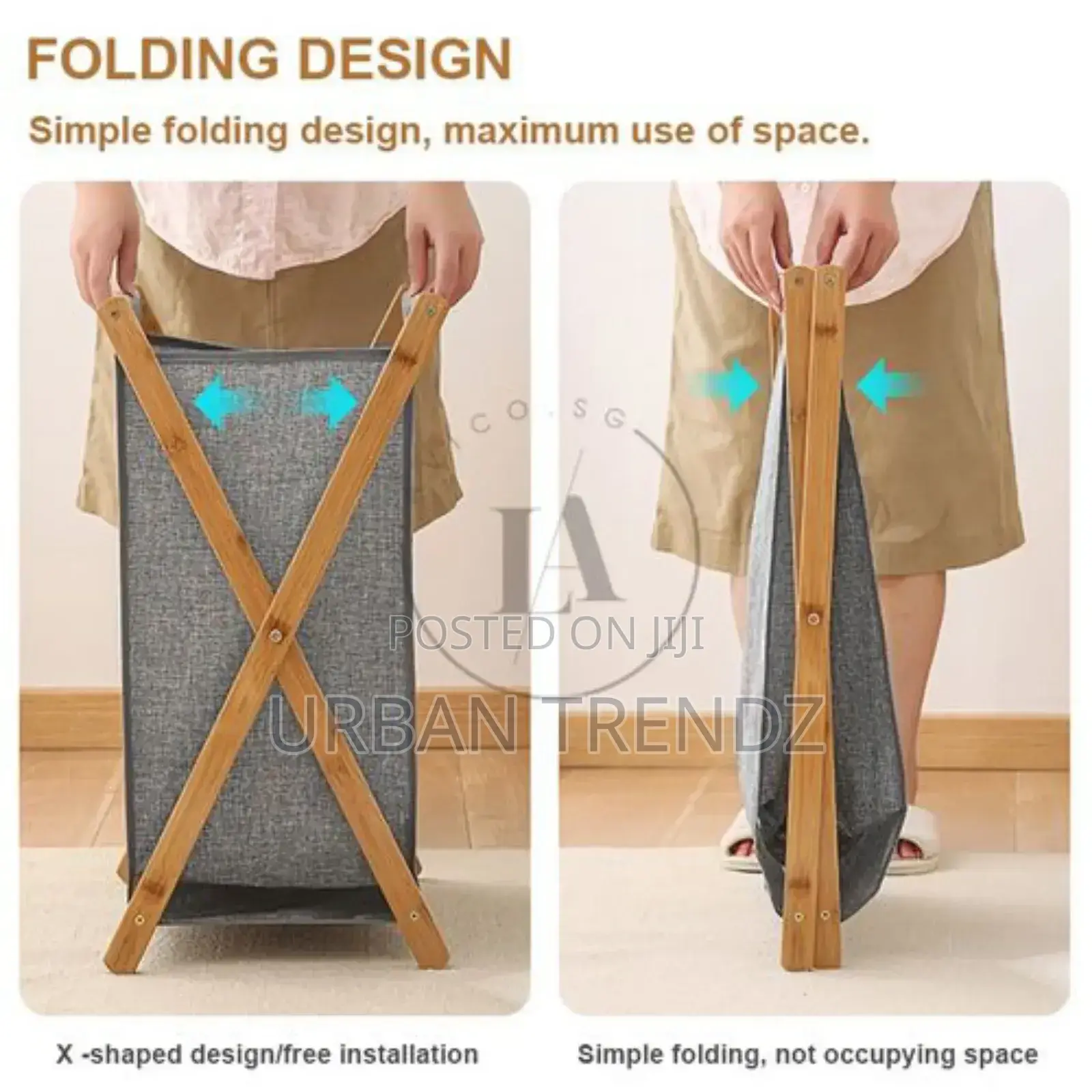 Foldable Clothes Laundry Basket Bag Storage Bin