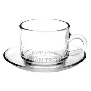 Luminarc 6 Pieces of Cups and 6 Saucers -Colourless.