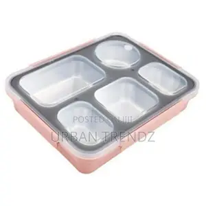 5 Compartment Lunch Box, Portable Food Flask Container,