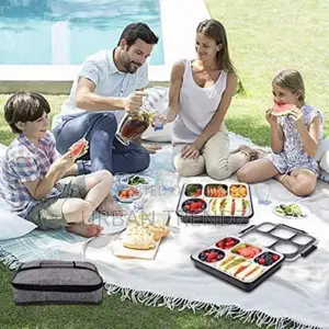 5 Compartment Lunch Box, Portable Food Flask Container,