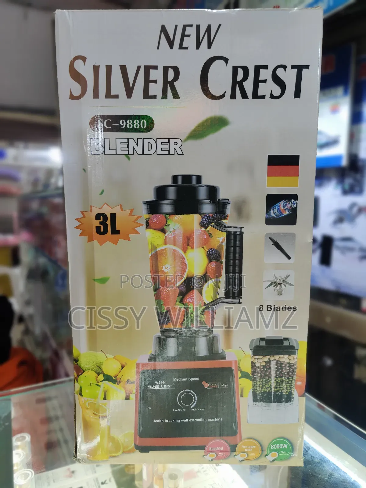 Silver Crest 3l Premium Commercial Blender/Electric Blender