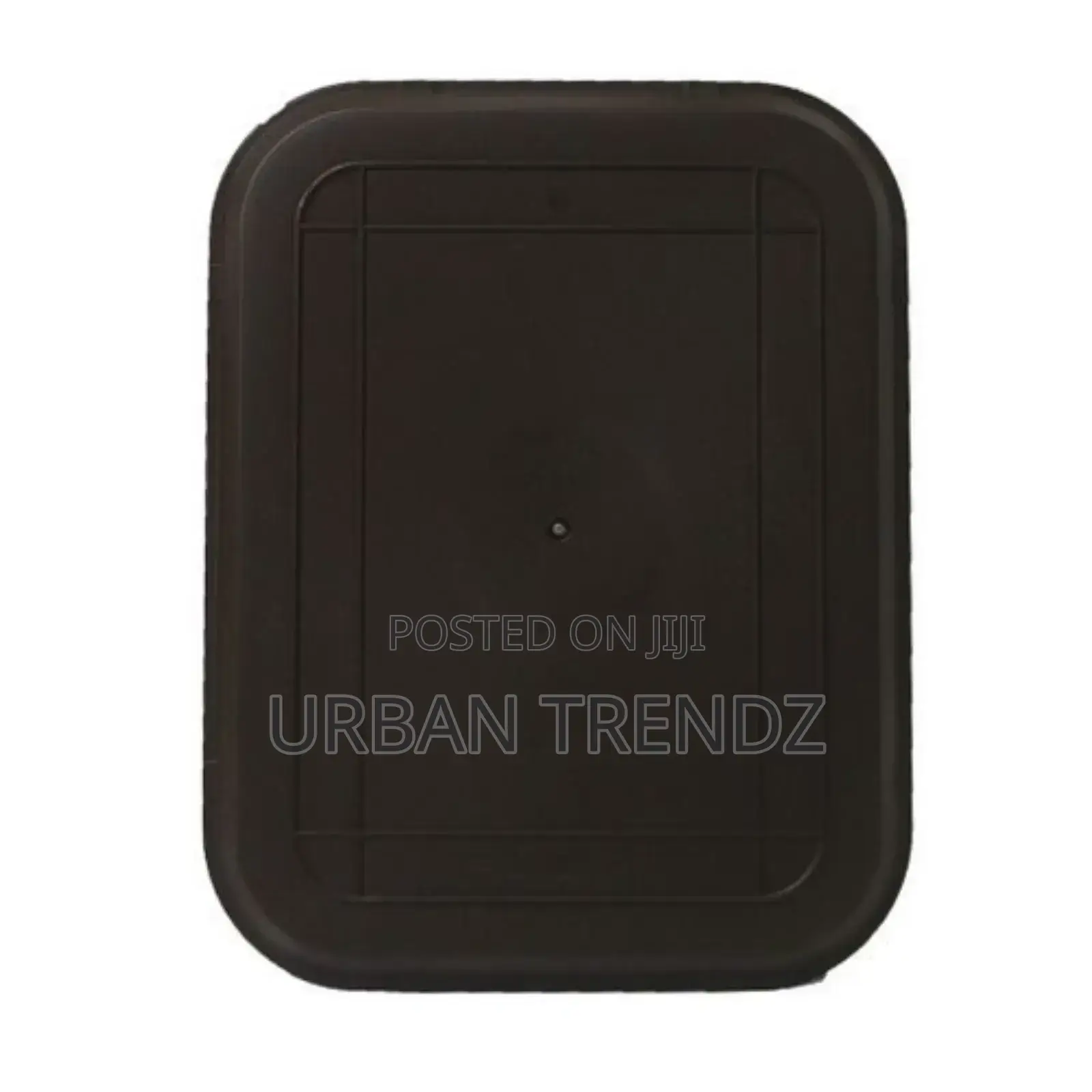 3 Piece Non Slide Rubber Serving Trays-Black.
