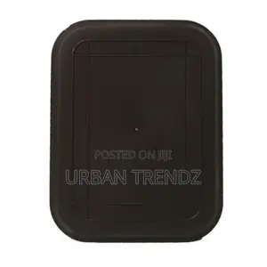 3 Piece Non Slide Rubber Serving Trays-Black.
