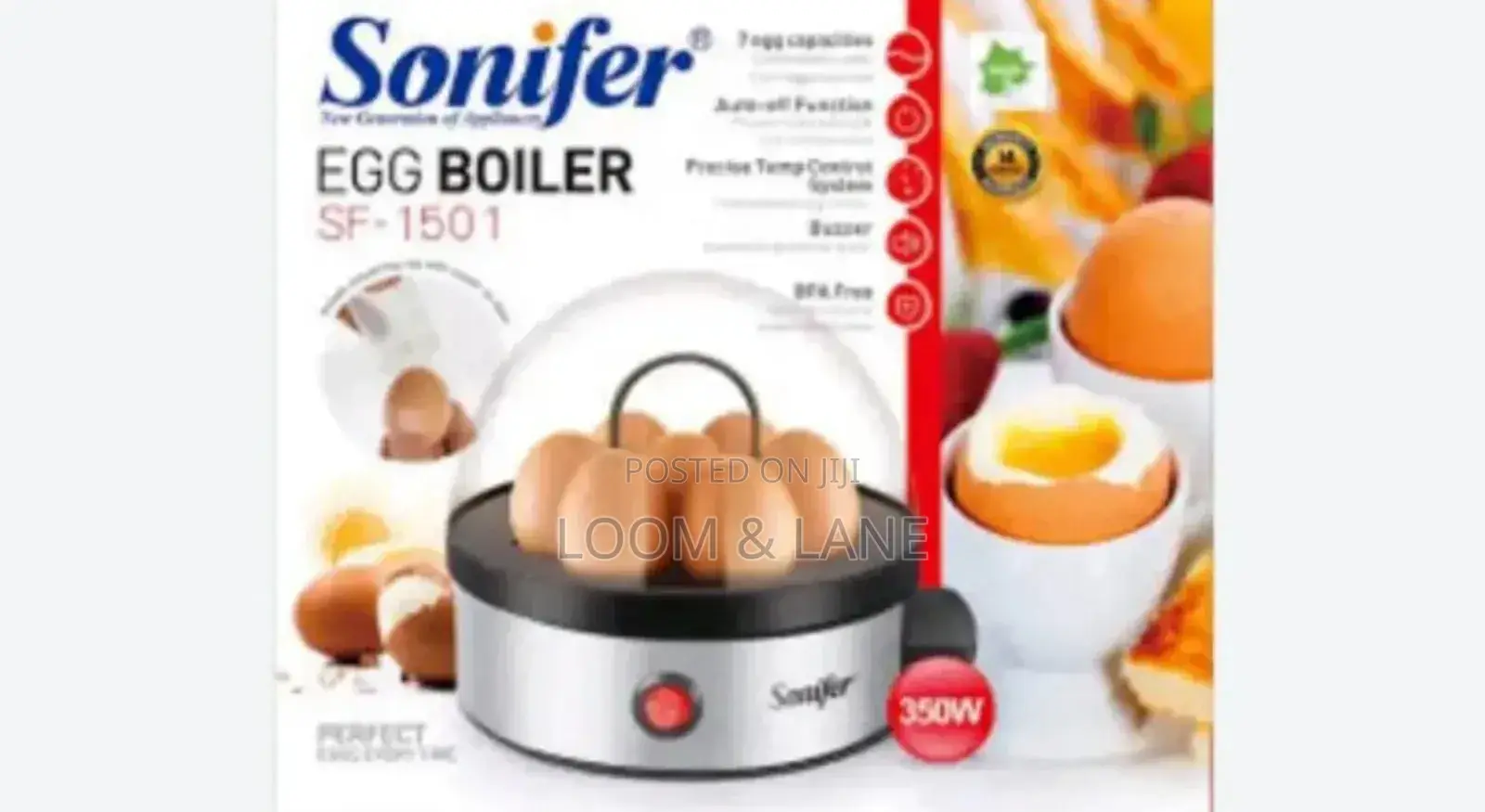 Sonifer Egg Boiler With See Through Cover