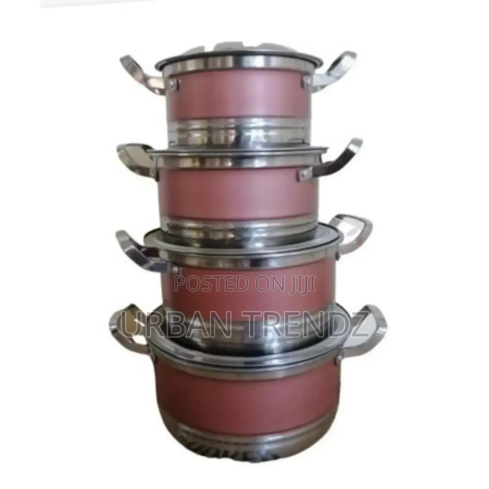 8 Piece Stainless Steel Saucepans Cookware Pots-