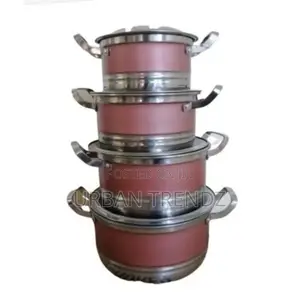 8 Piece Stainless Steel Saucepans Cookware Pots-