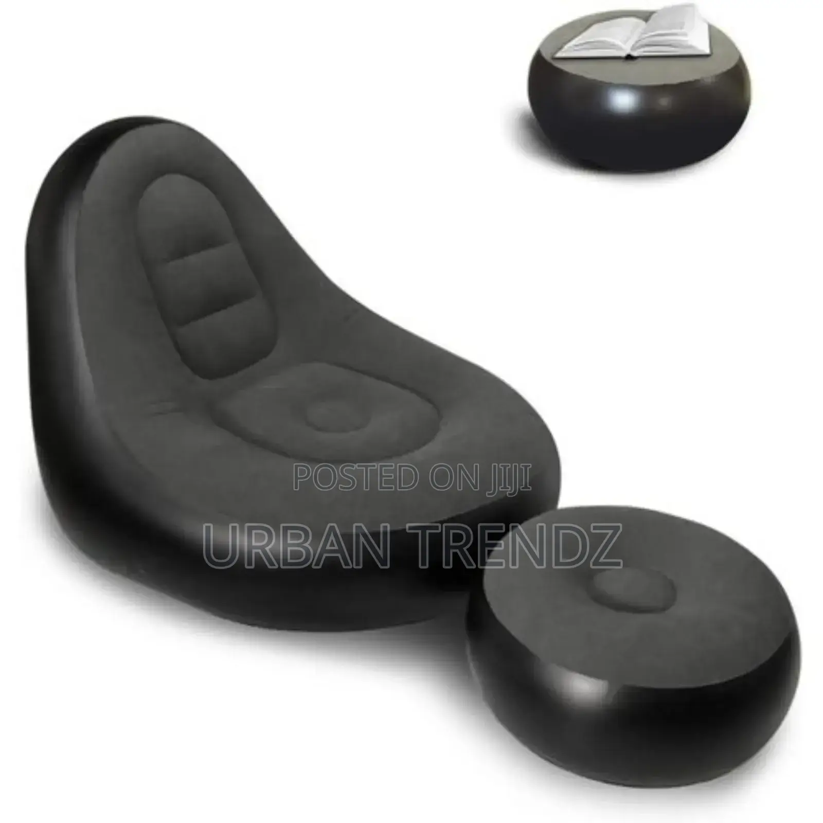 Intex Inflatable Flocking Air Chair With Footrestblow.