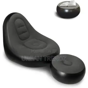 Intex Inflatable Flocking Air Chair With Footrestblow.