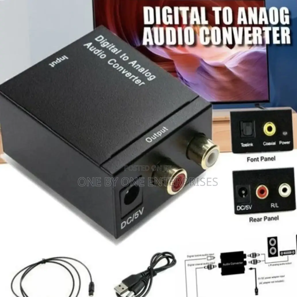Digital to Analog Audio Converter Optical Fiber
