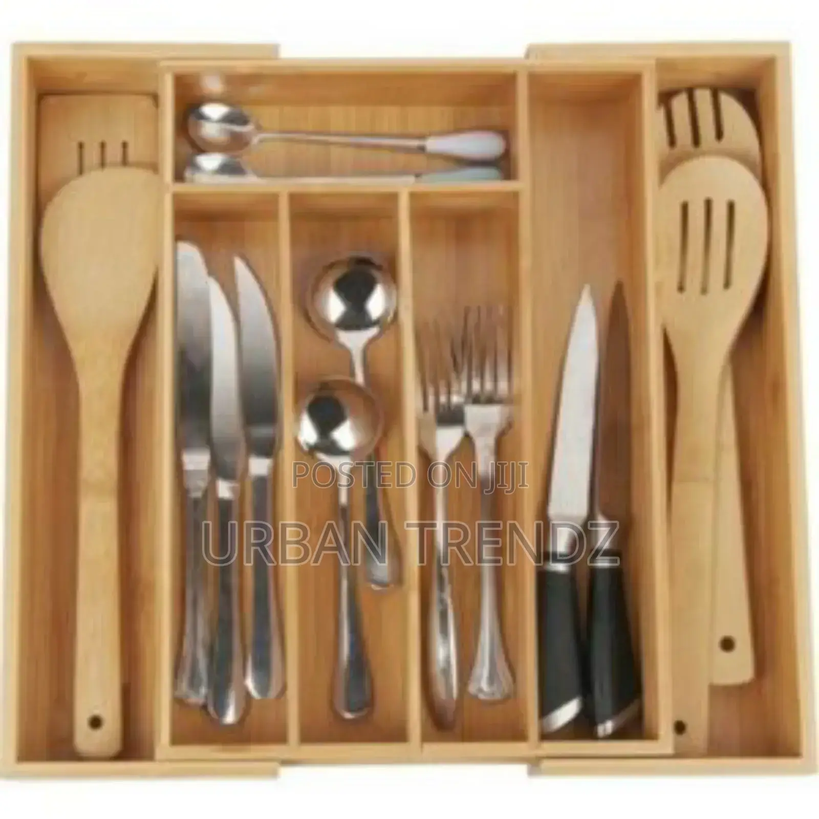 Adjustable Drawer Organizer Divider Cutlery Storage Box